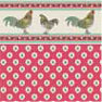 Dollhouse Miniature Wallpaper: Rooster